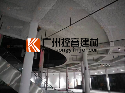 云南某大型商场吸音降噪喷涂工程施工